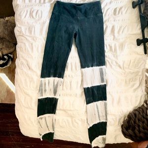 Hard Tail Tie Dye Flat Waist Ankle Leggings